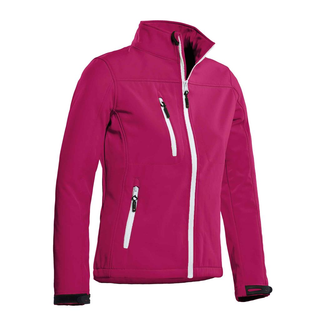 dames softshell jas fucxia