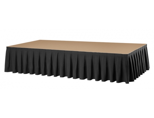 podiumrok boxpleat zwart